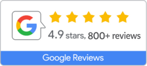 Google Reviews - 4.9 Stars based on 700+ reviews